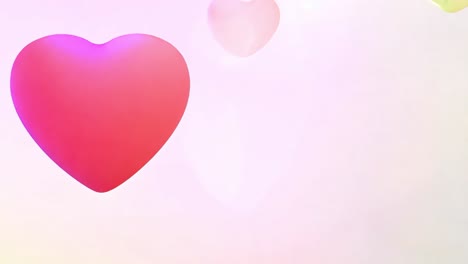 colorful hearts background