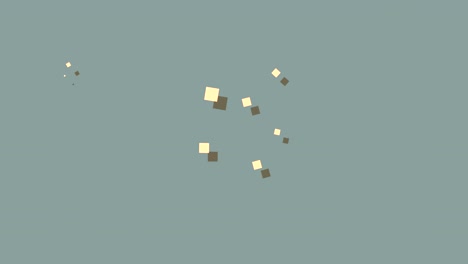 small geometric shapes moving speedy