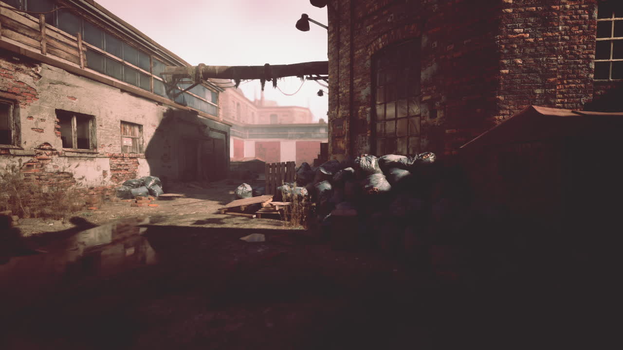 버려진 공장 골목