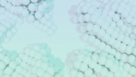 animation of 3d abstract shapes pulsating on white background