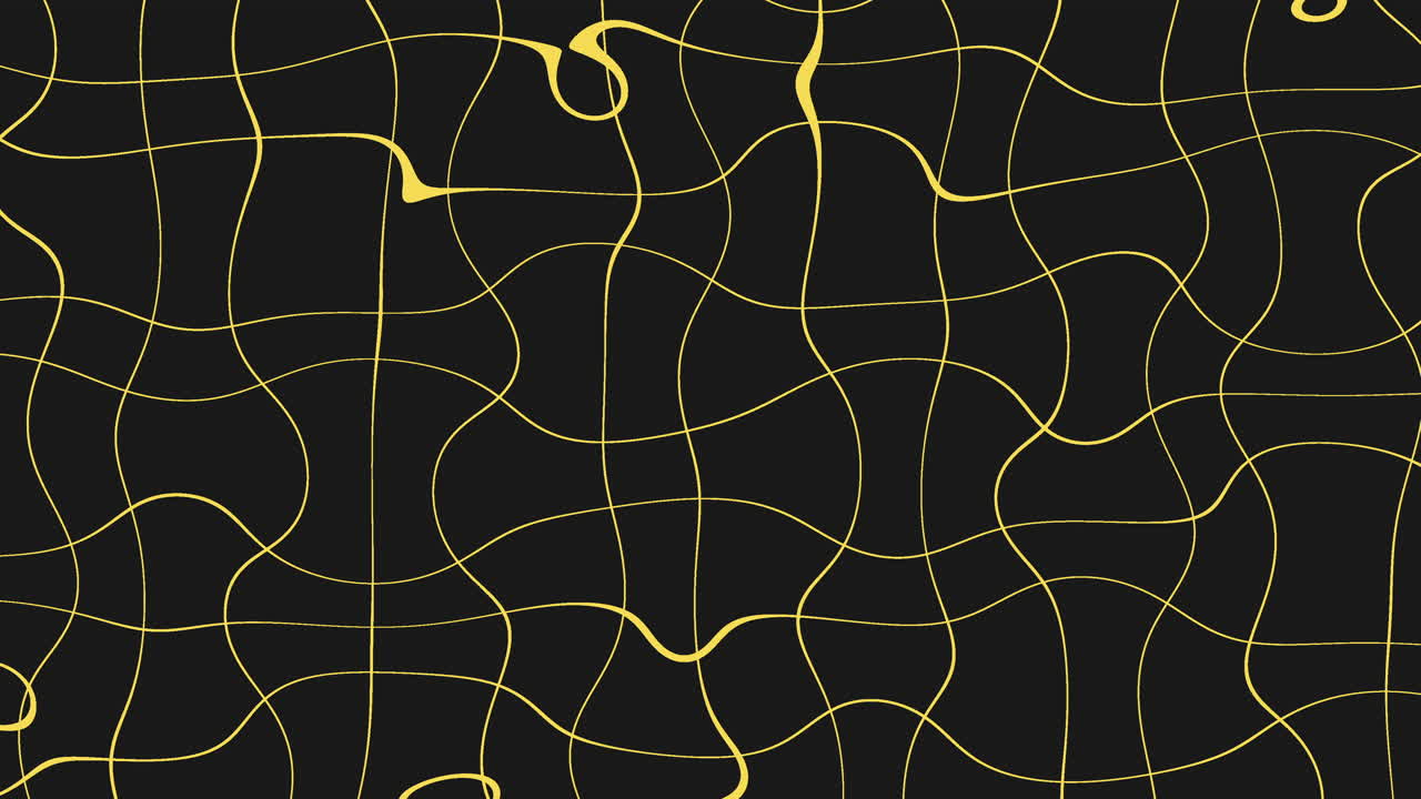 Black and yellow wavy line pattern, suitable for website or app backgrounds. Unique design that adds flair to digital platforms