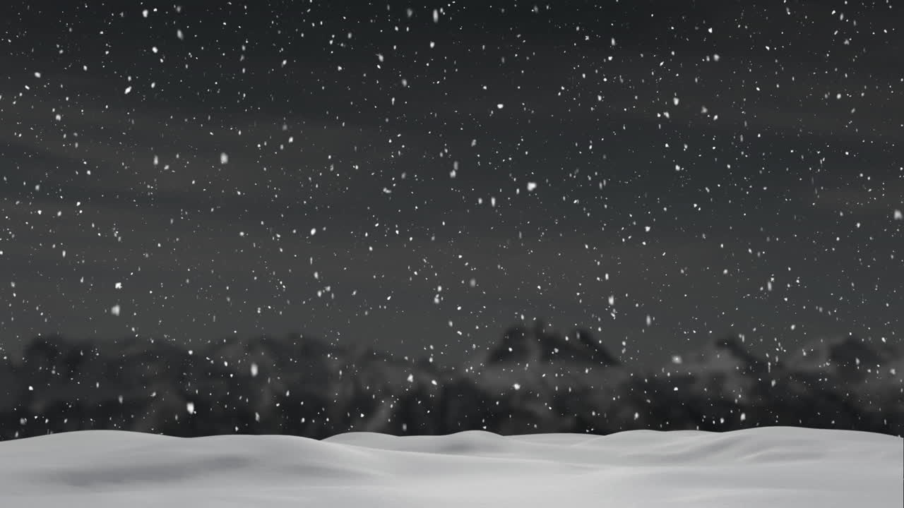 눈이 내리고 시골