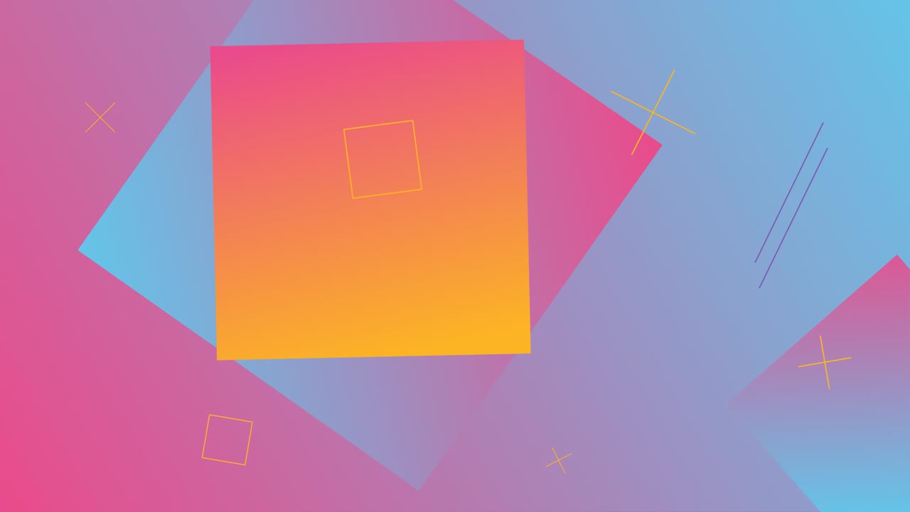 simple fondo rosado en bucle con formas geométricas.