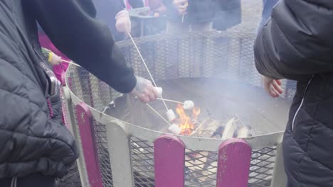문화적 계절 음식, 불타는 불꽃 위에 구운 마쉬멜로