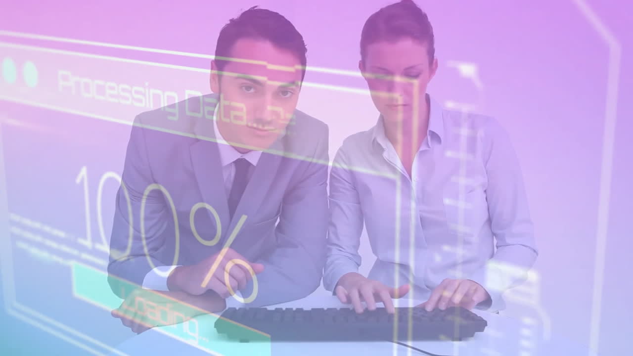 로딩 바의 애니메이션, 번호 변경, 카우카시안 동료들이 카메라를 보면서 토론합니다.