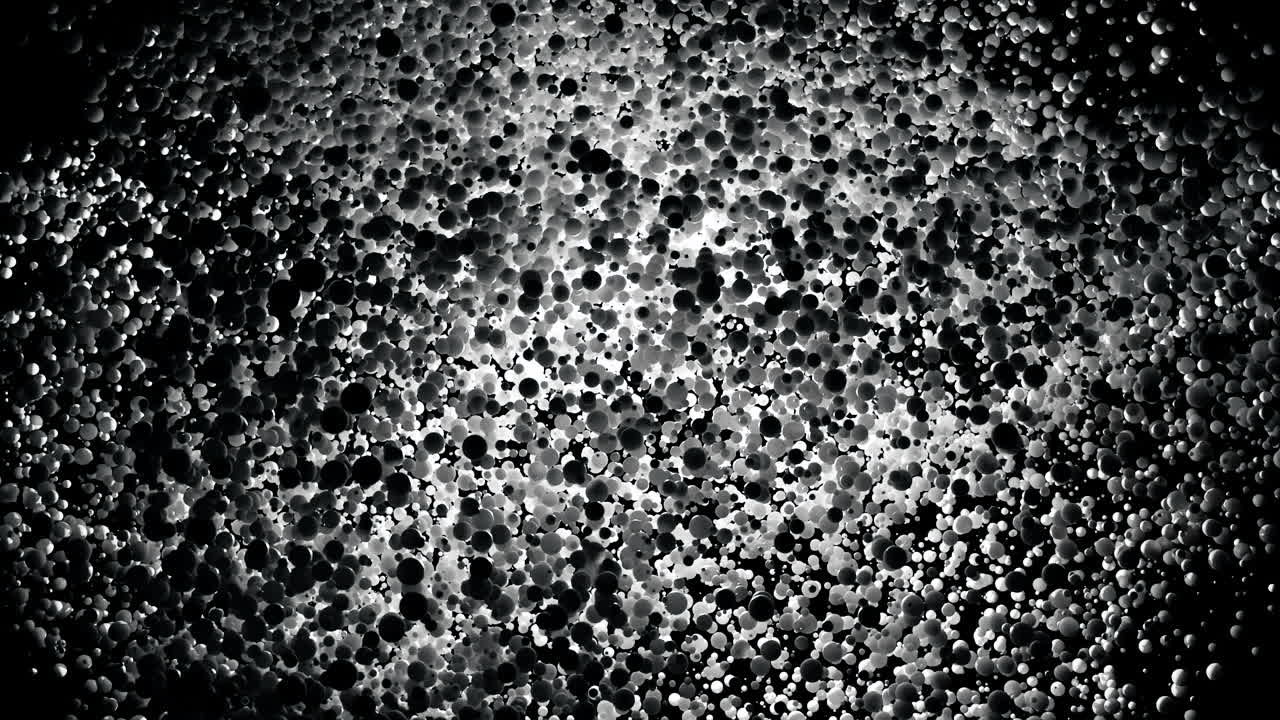 Abstract Black and White Particle Field