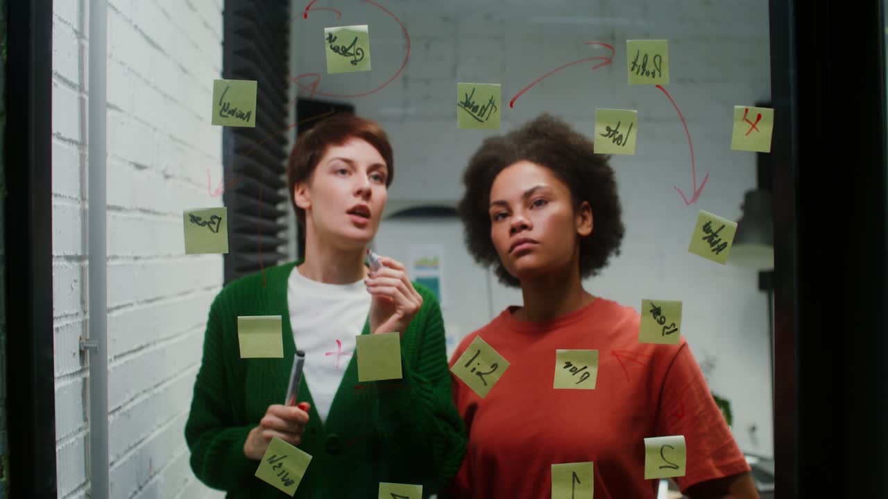 Two Women Collaborating on a Project