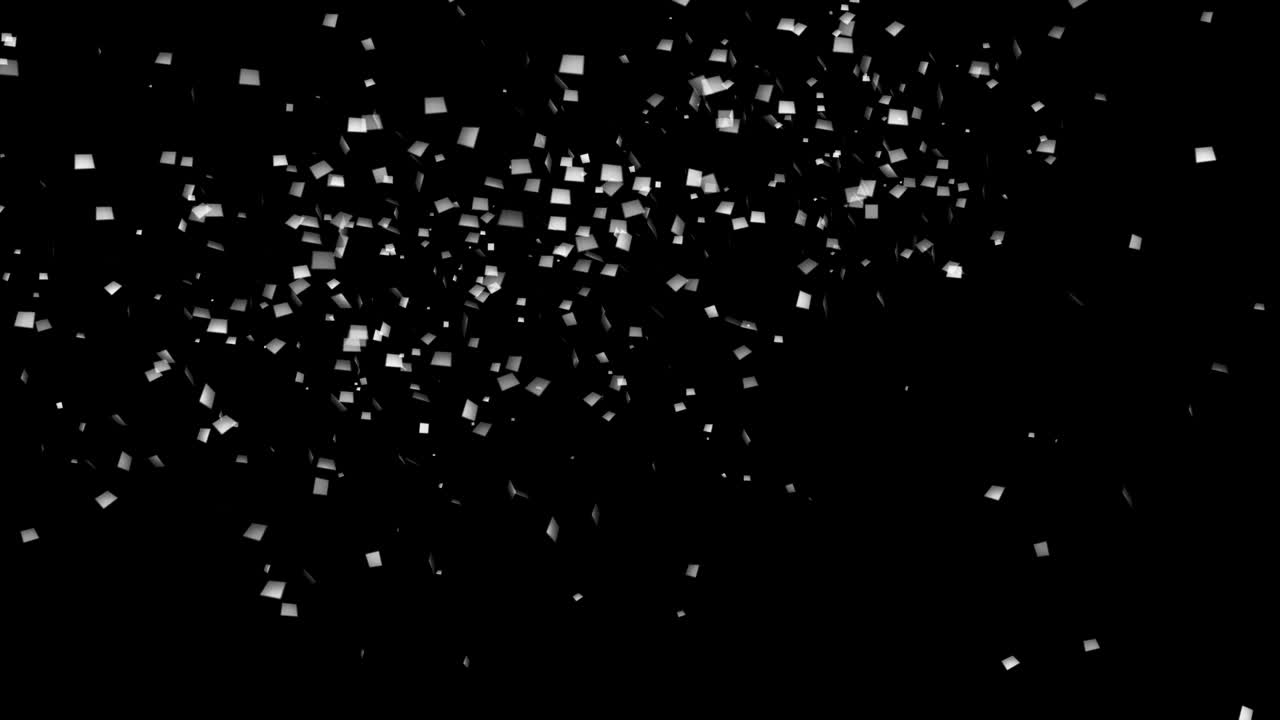 다채로운 콘페티 기념일 파티 애니메이션 3d