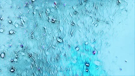 liquid crystal animation blue abstract background