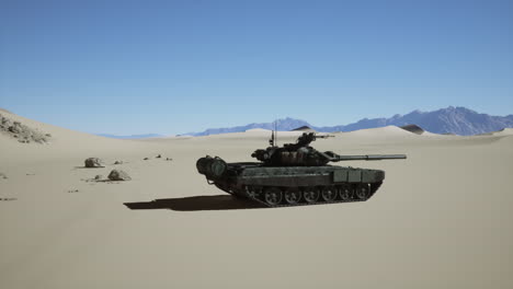 tank in the desert