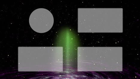 galaxy universe card final pantalla final gráficos en movimiento