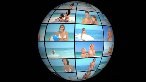 animación en 3d en vacaciones