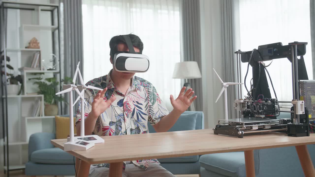 VR Experience with 3D Printing and Wind Turbines