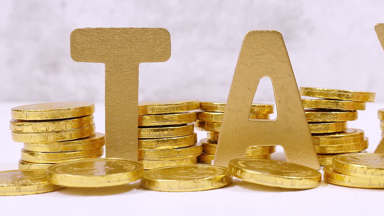 세금 금융 개념.