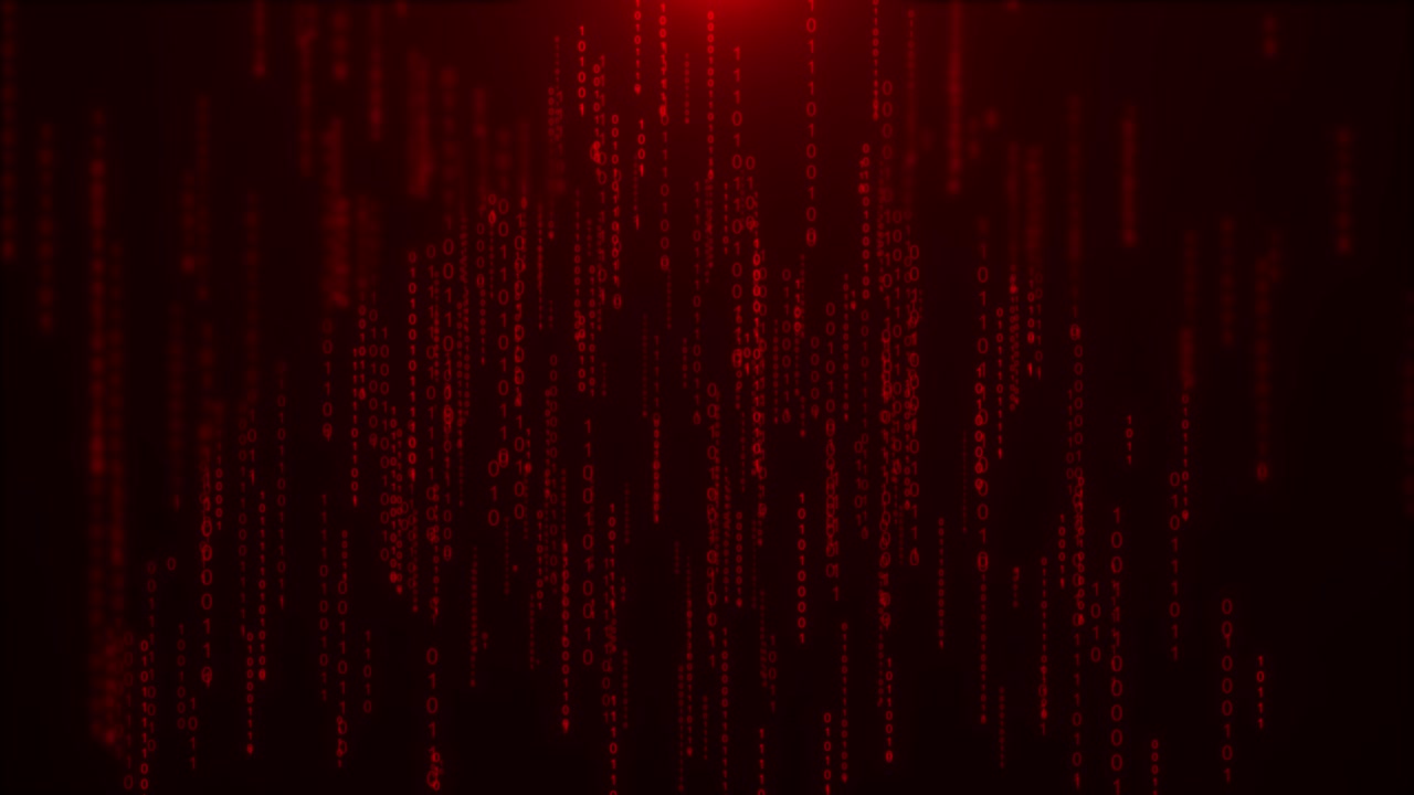 Digital data stream matrix circuit board security binary code big data flow cyber wave blockchain