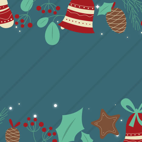 christmas background design with ornaments