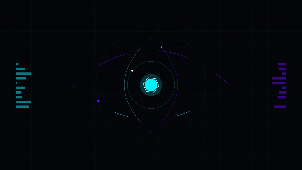Abstract Digital Eye HUD Interface Animation