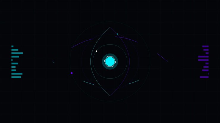 Abstract Digital Eye HUD Interface Animation