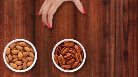 ofreciendo nueces