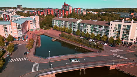 Barrio-Frente-Al-Mar-En-Helsinki,-Finlandia