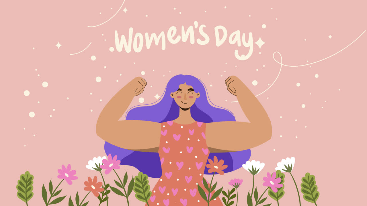 여성의 날 축하 일러스트레이션