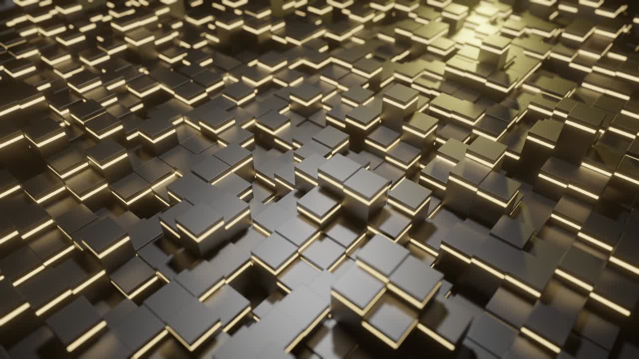 cubos de luz en movimiento bucle