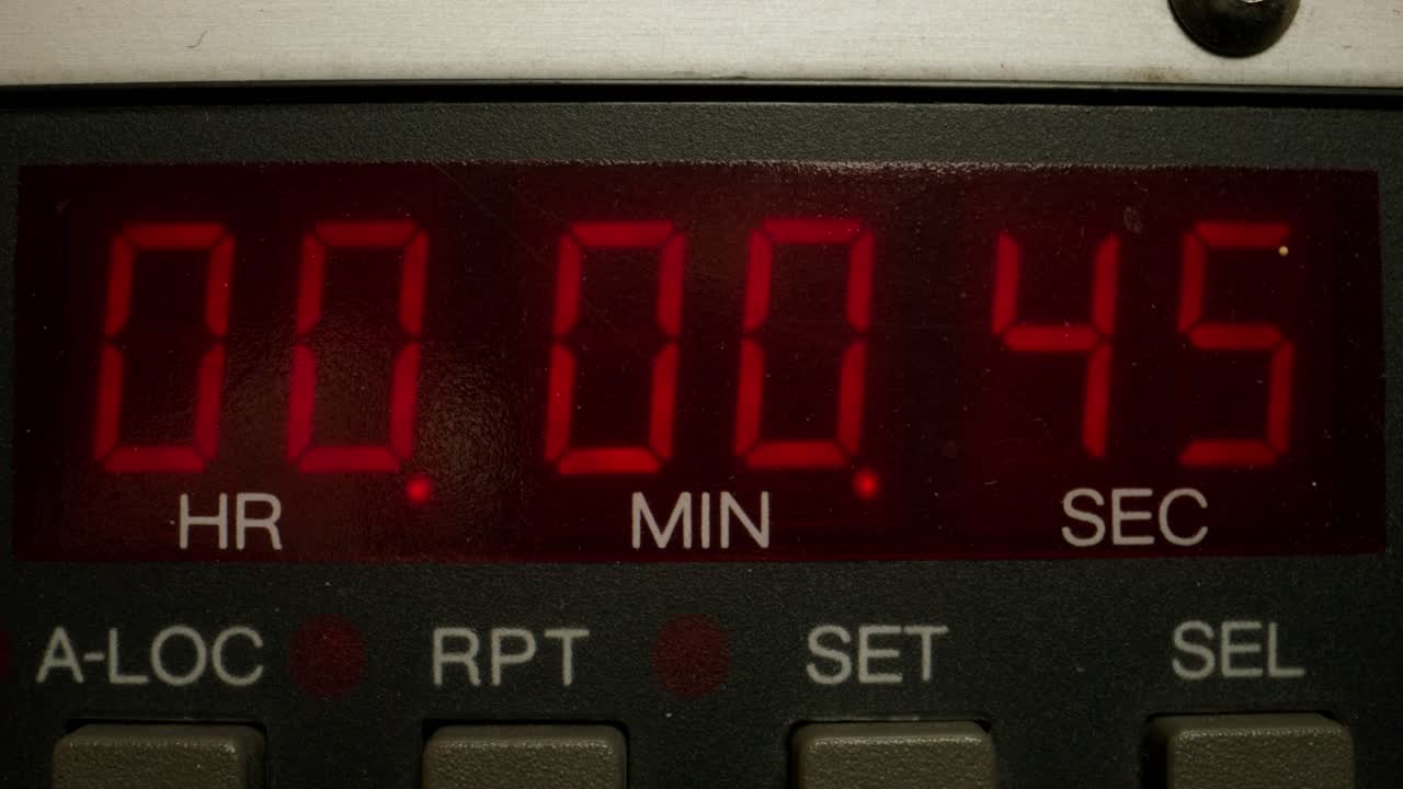 디지털 타이머 디스플레이 클로즈업