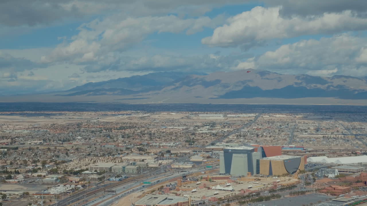 Panoramic Timelapse of Las Vegas Clouds moving Hyperlapse