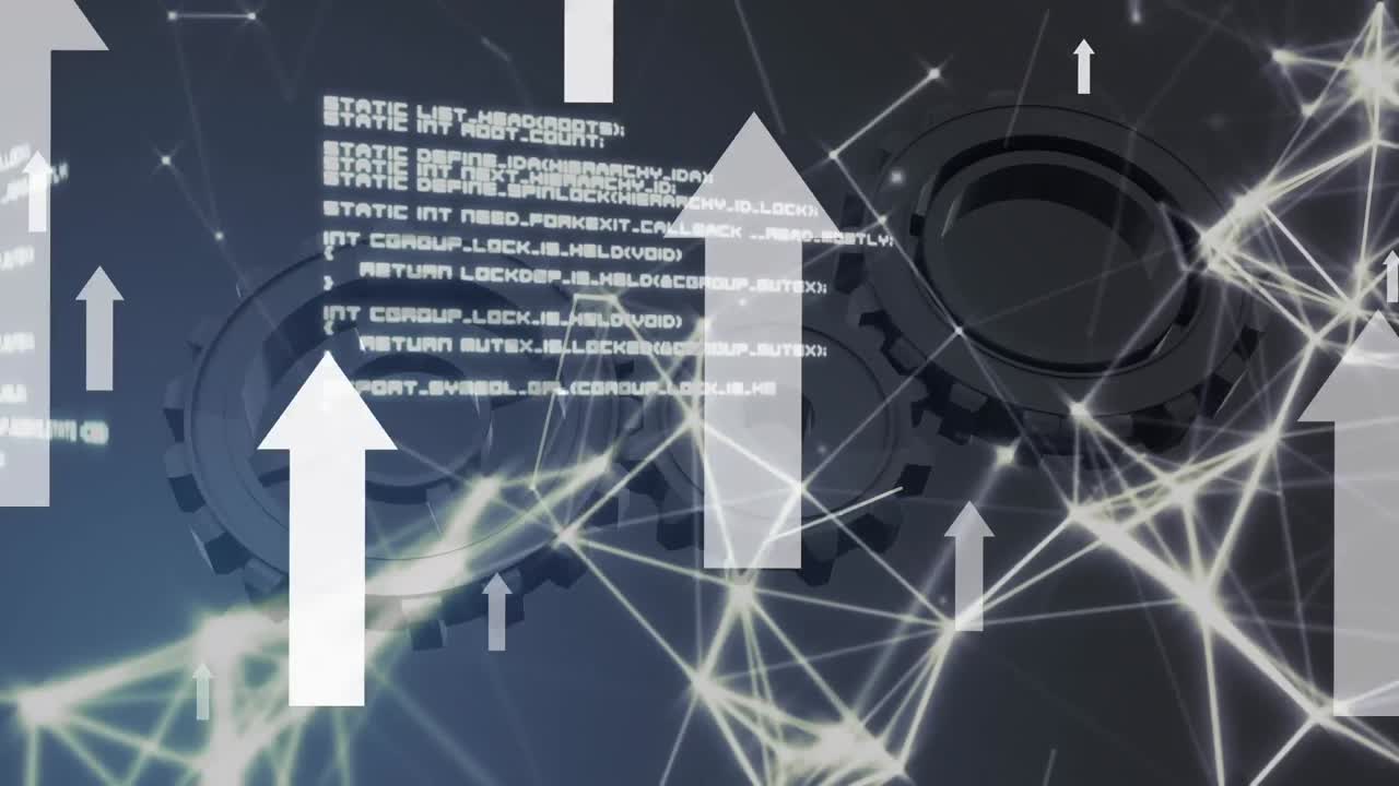 회전하는  ⁇ 을 통해 연결 네트워크의 애니메이션