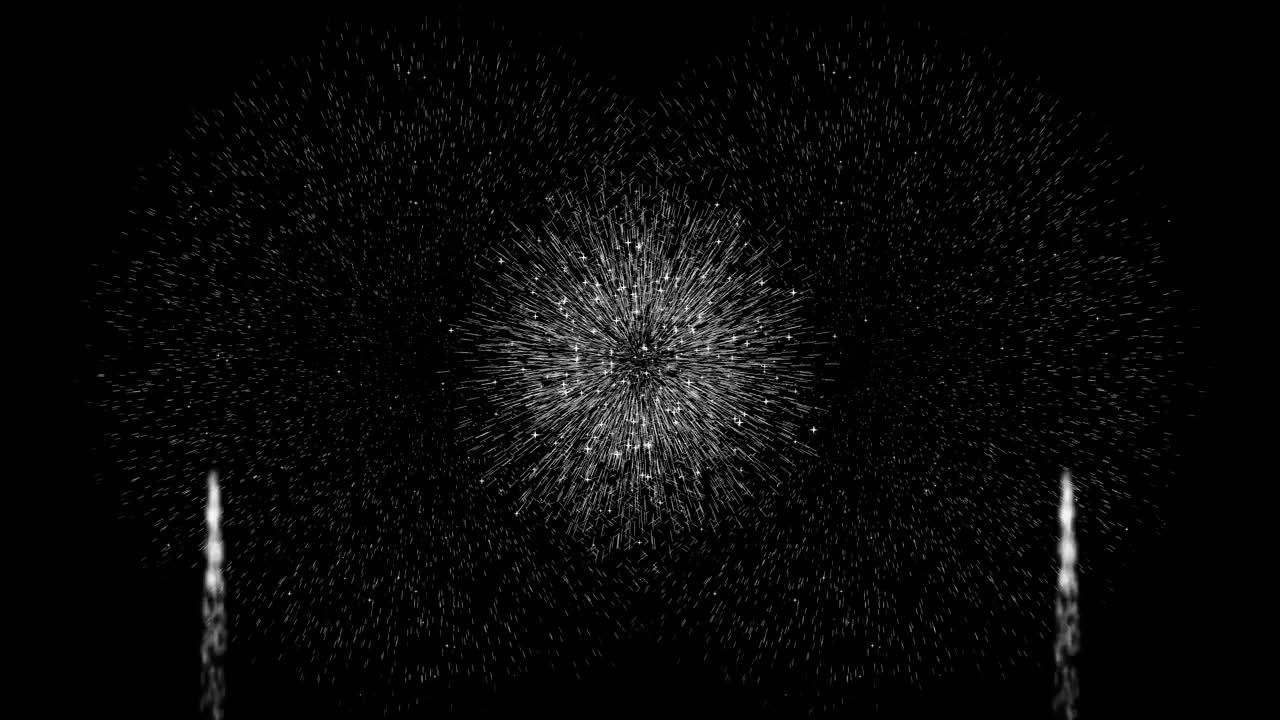 Animazione fuochi d'artificio grafica in movimento