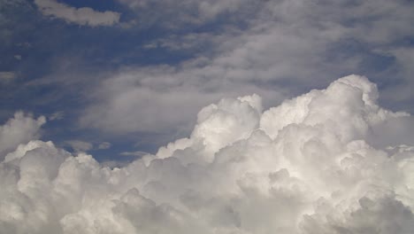 timelapse - thunderstorm clouds are growing