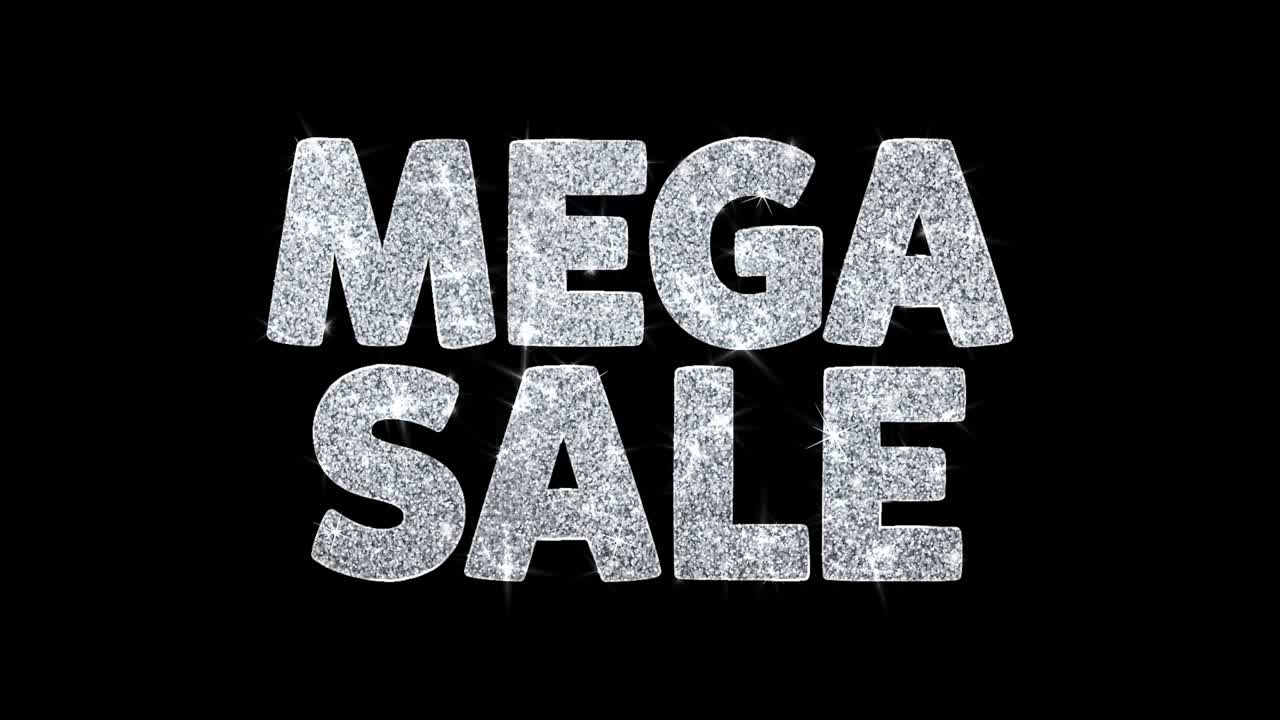 Mega Udsalgsbanner med Sølvglitter