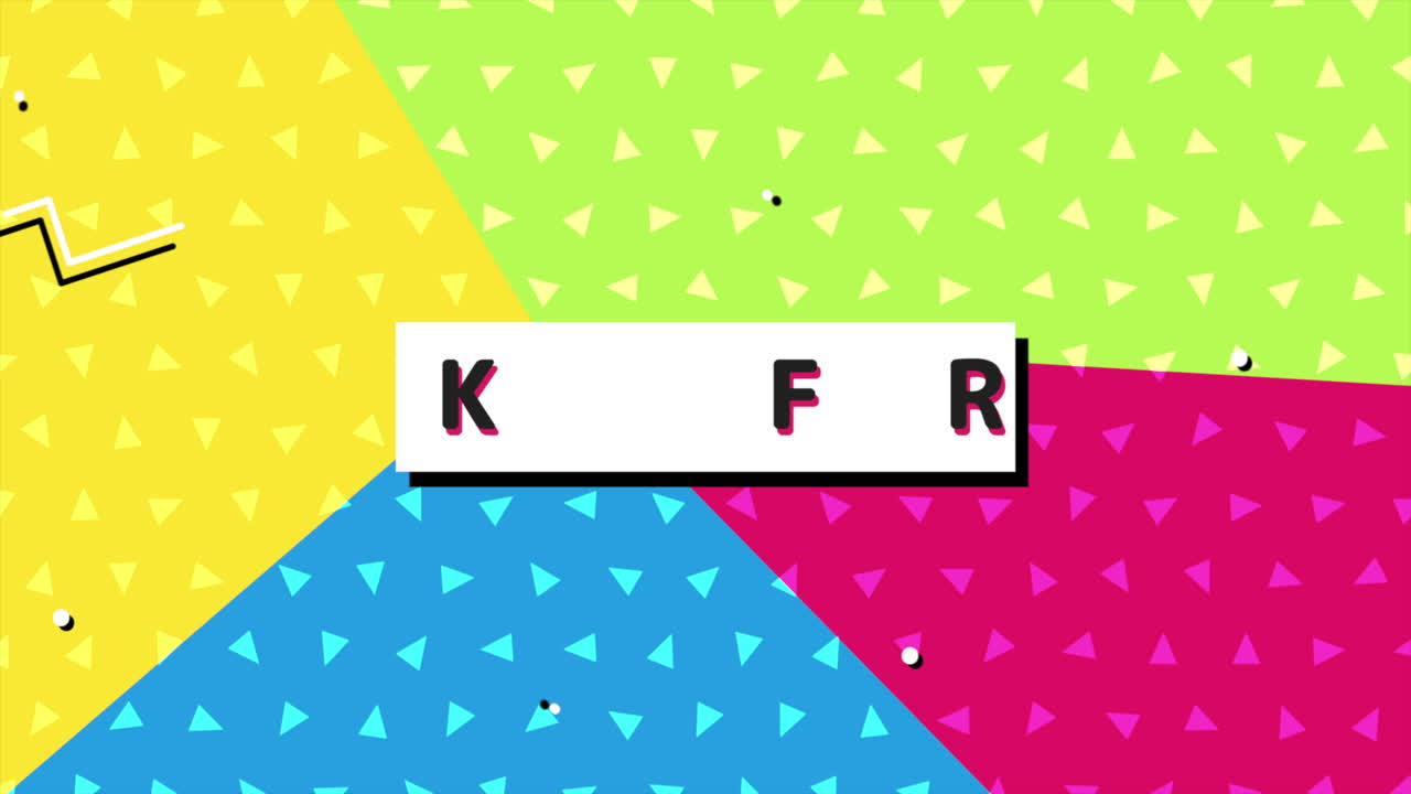 멘피스 기하학 패턴으로 된 블랙 프라이데이 텍스트