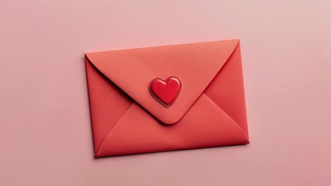 red envelope with heart