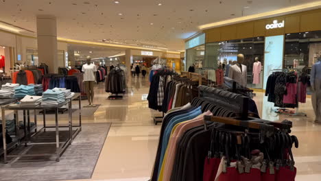 interior of a modern clothing store in a shopping mall