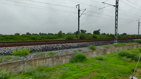 train tracks in rural india