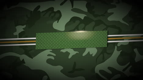 animation lines and military stars on green background