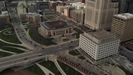 columbus, ohio downtown traffic timelapse