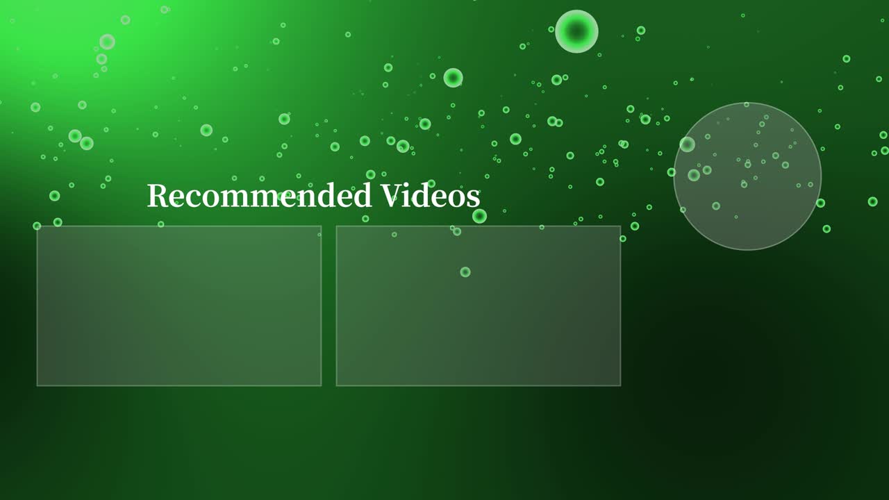 분류 거품 입자 끝 카드 모션 그래픽