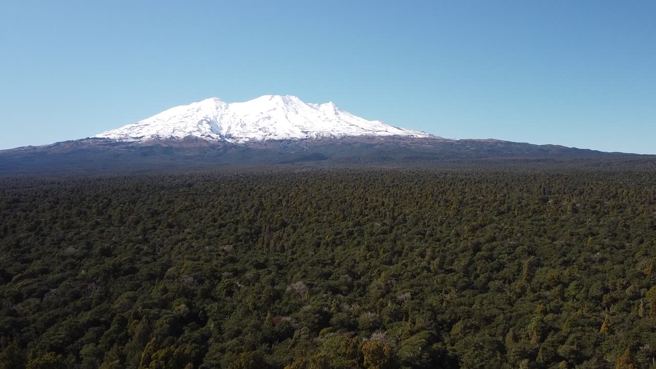 el dron del monte ruapehu revela en nueva zelanda