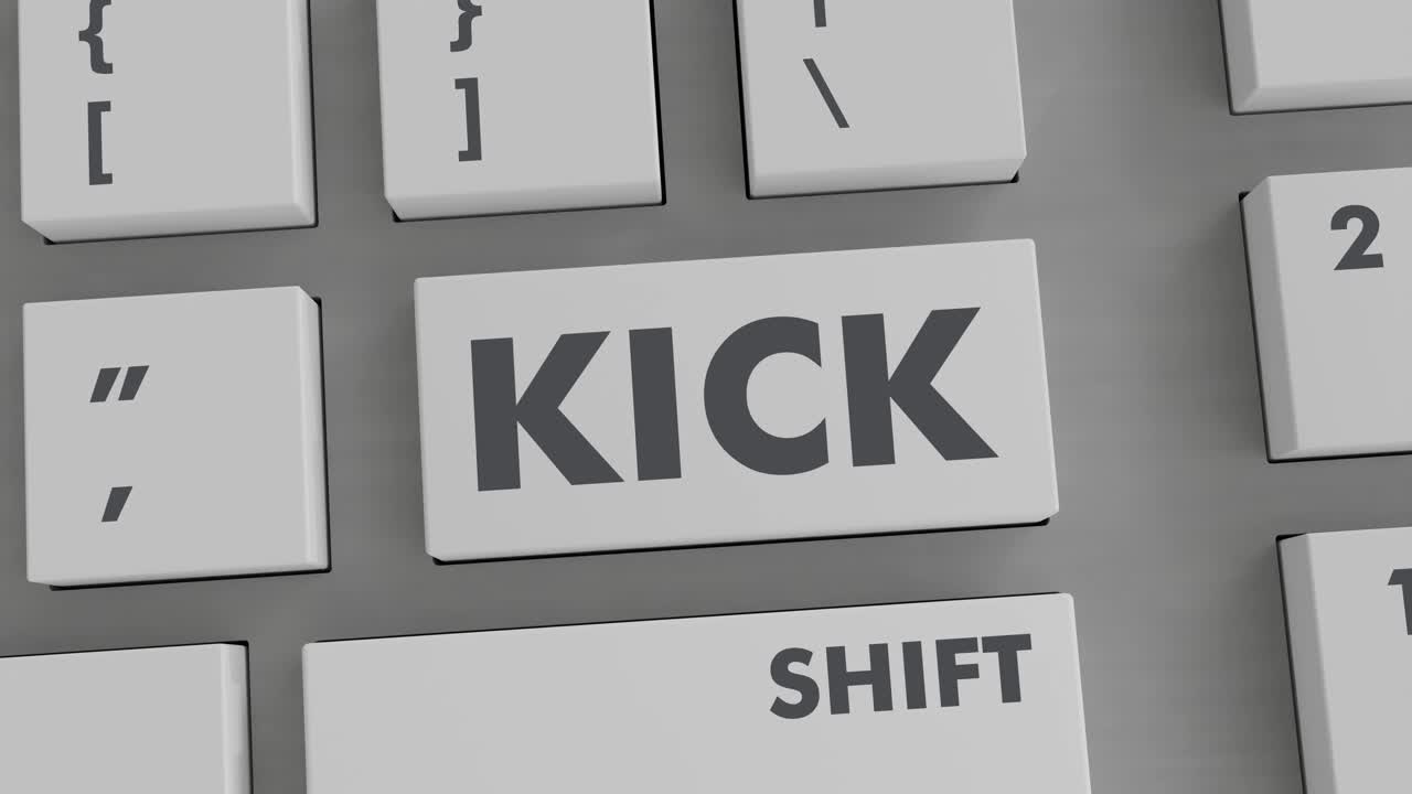 KICK BUTTON PRESSING ON KEYBOARD