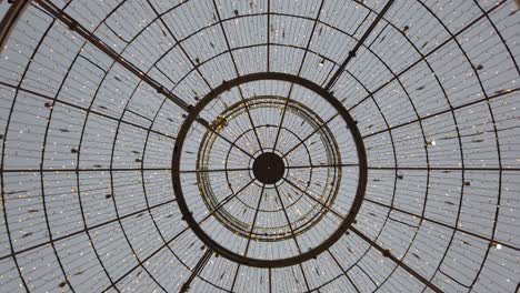 circular ceiling with blinking lights, abstract round background