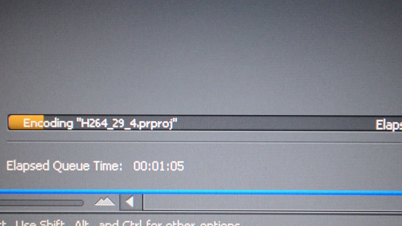 Exportação de vídeo. Processo de codificação