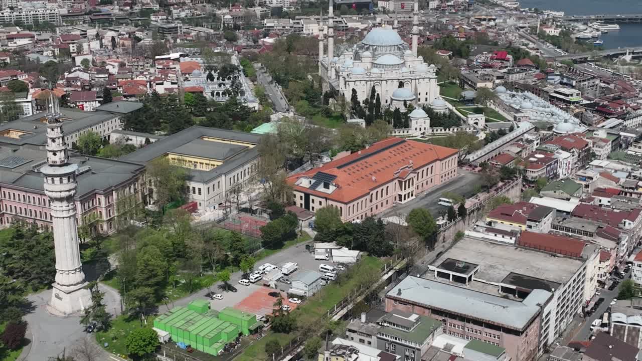 그랜드 바자르  드론 비디오, 베야지트 파티, 이스탄불, 터키