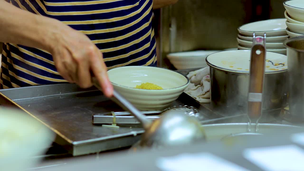 아시아 누들 준비