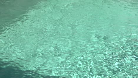 Clear, rippling water in a pool reflecting sunlight, creating a serene atmosphere