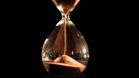 hourglass on a black background 1