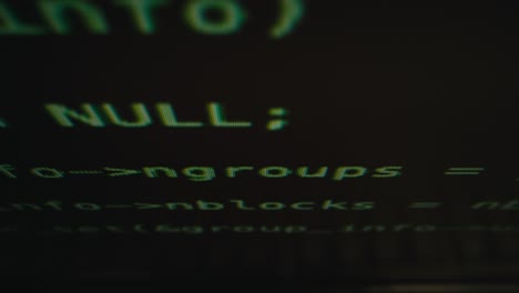 código de computadora en una pantalla