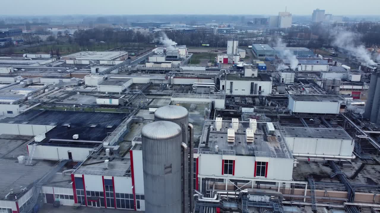 Aerial View of an Industrial Complex