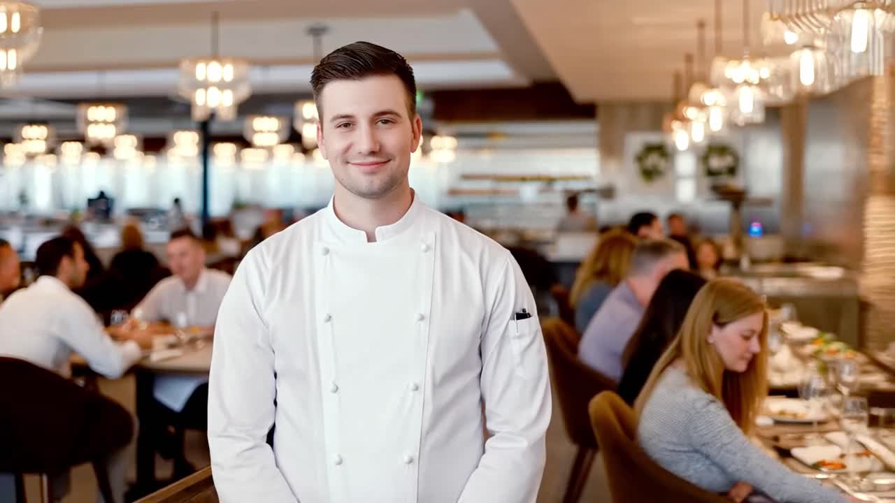 chef en un restaurante
